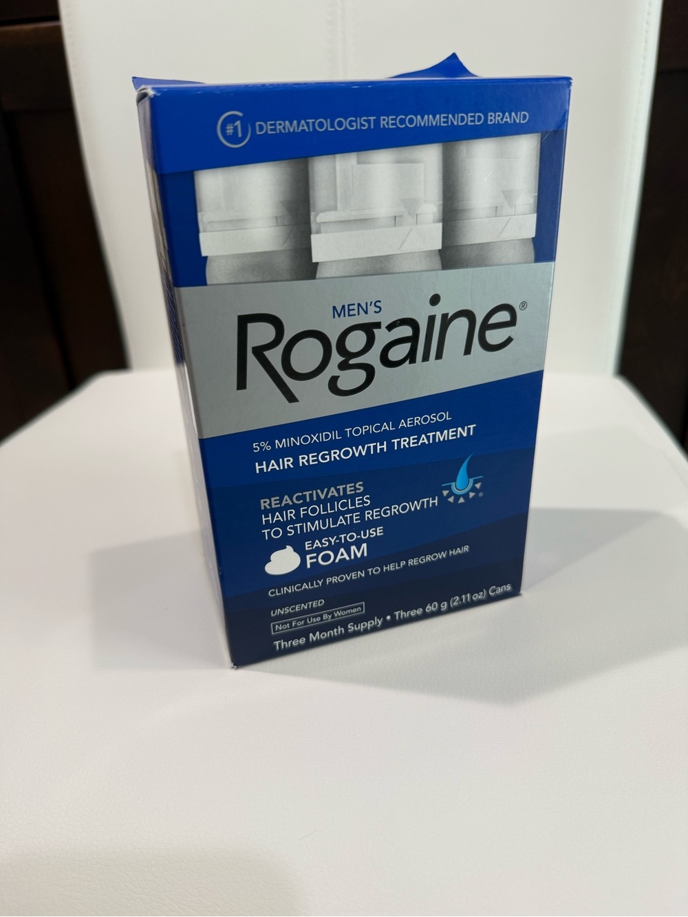 Men's Rogaine 5% Minoxidil Foam - Blue (3-Month Supply)